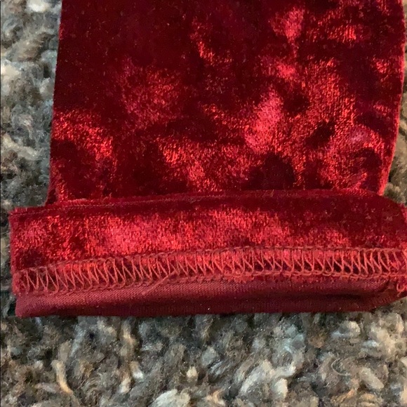 Velvet Red Slim fit Dress - Picture 5 of 7